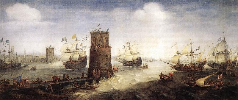 WIERINGEN, Cornelis Claesz van Capture of Damiate Germany oil painting art